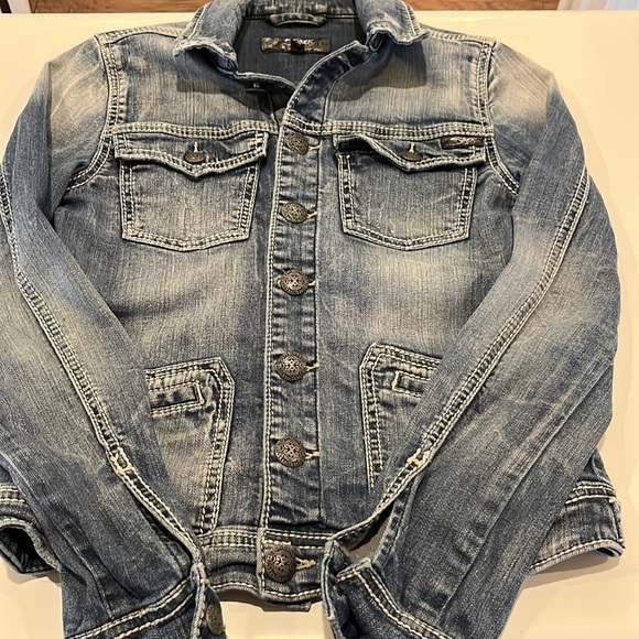 Silver Jeans Rianna Denim Jacket Size S - Picture 12 of 16